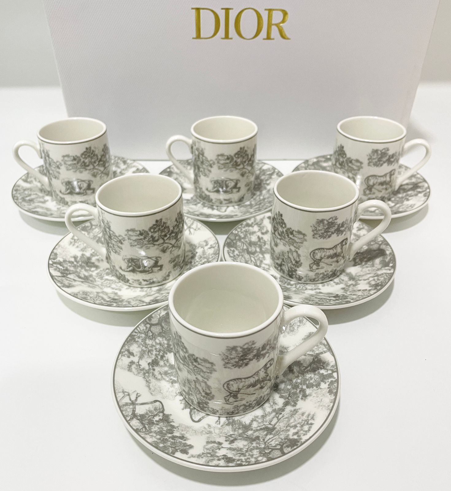 Turkish coffee set with different colors available - Dior Turkish Coffee Cups | Aleppo Gift UAE